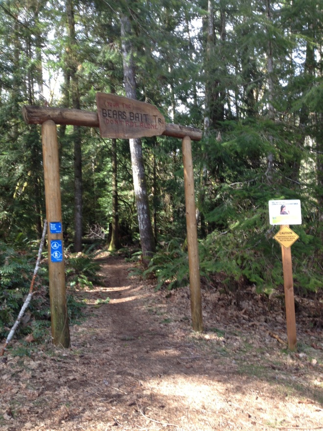 Here we enter the BC Hydro trail system